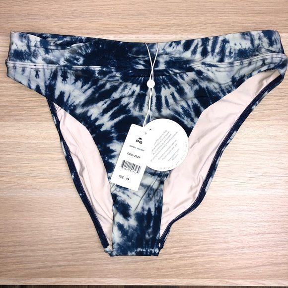 NWT PQ Tie- Die High Waisted Bikini Bottoms - Picture 7 of 11